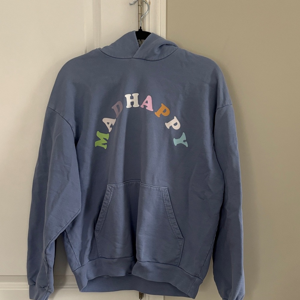 Madhappy Dusty Blue Hoodie with Pastel Arch Logo size M